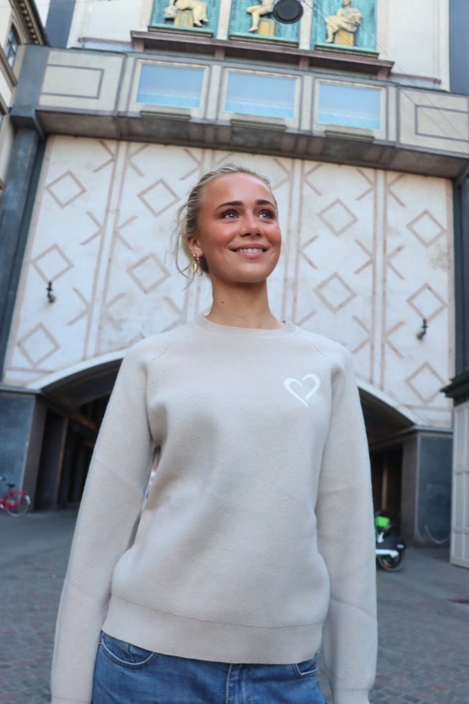 Womens Soft Knit Sweater - Beige