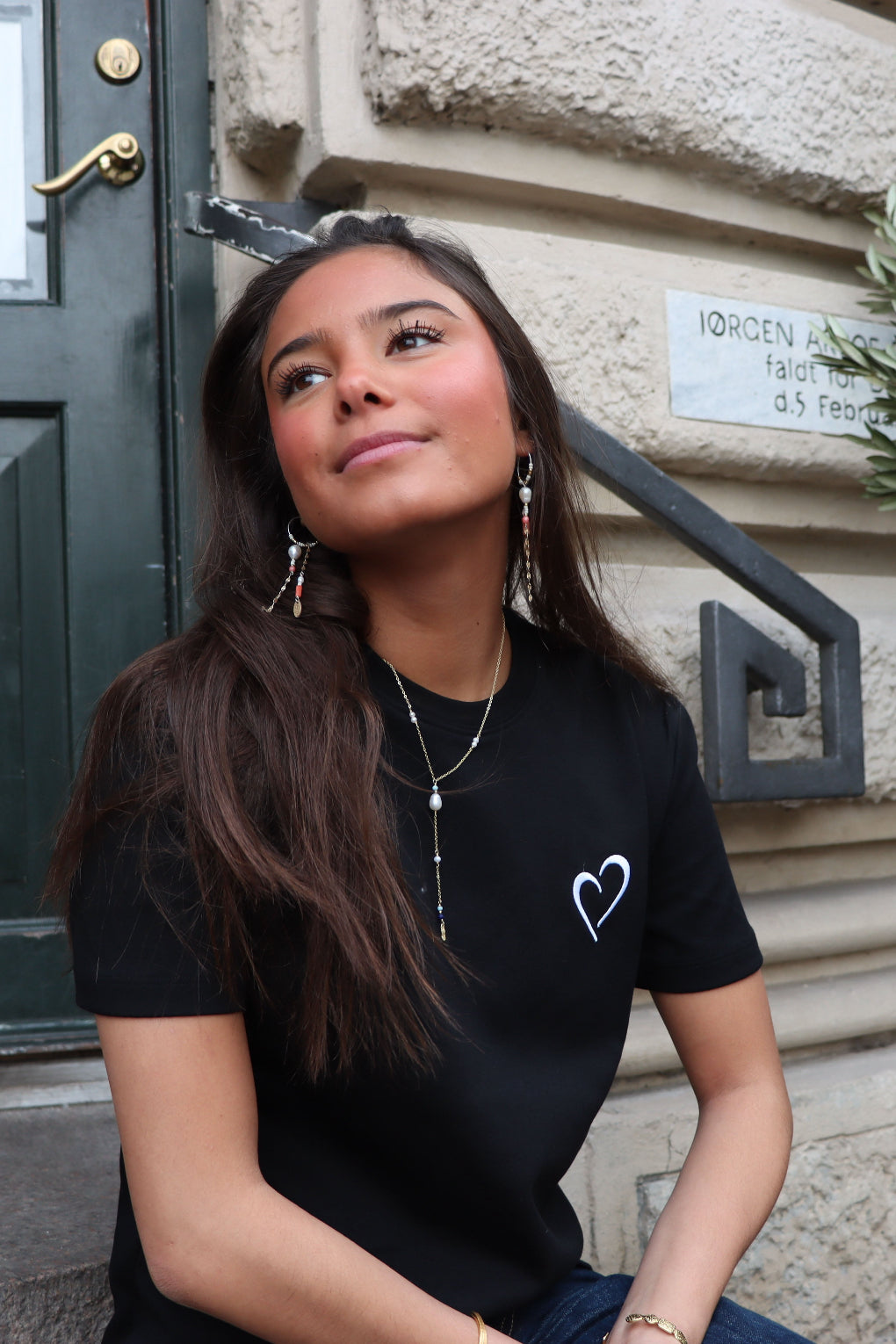 Black Heavyweight T Shirt for Women