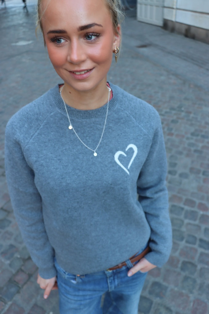 Soft Knit Striktrøje til Kvinder - Grå