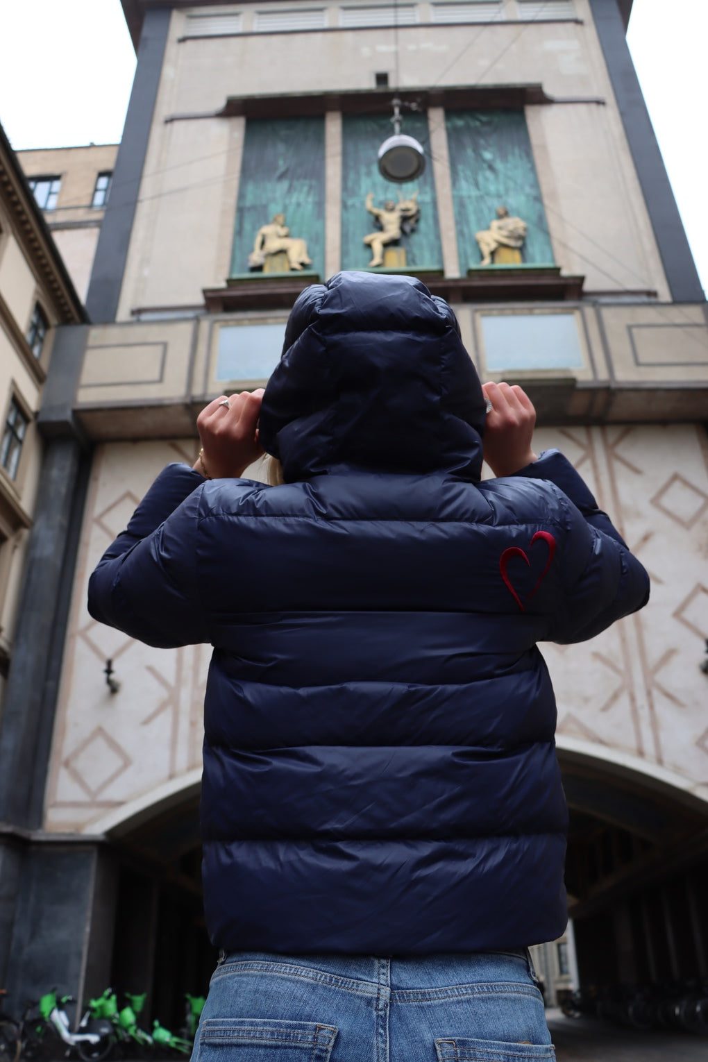 Glossy Fall Jacket - Red Heart