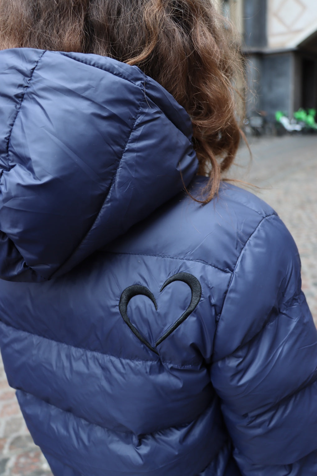 Glossy Fall Jacket - Black Heart