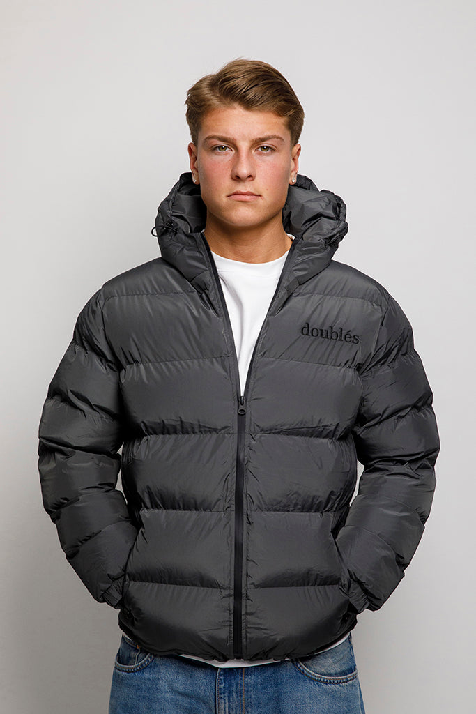 Winterjacket with Logo - Grey
