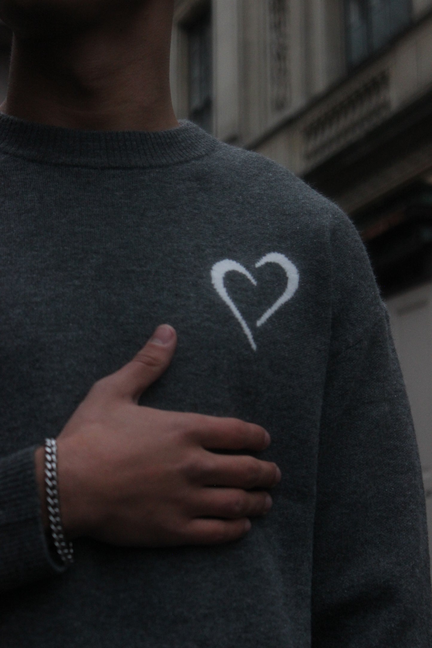Soft Knit Sweater - Grey