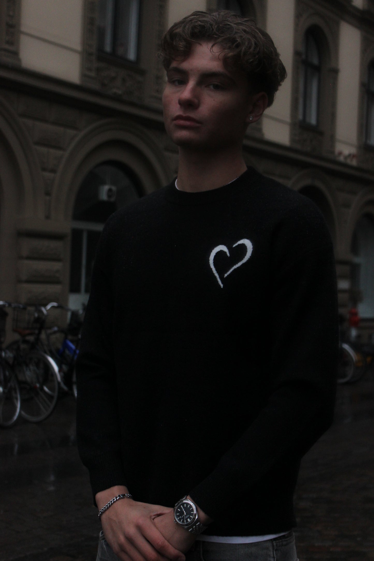 Soft Knit Striktrøje Sort
