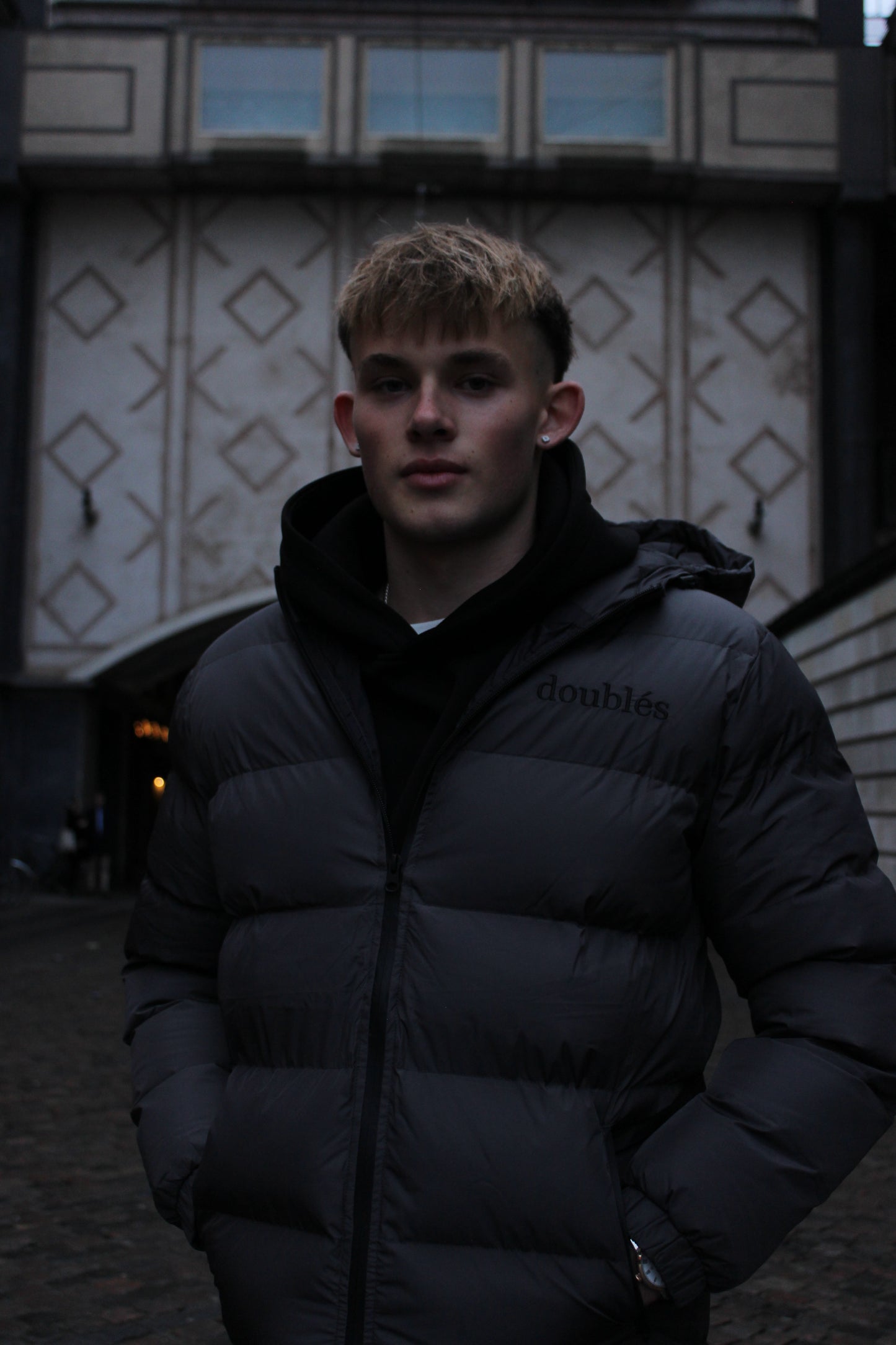 Winterjacket with Logo - Grey