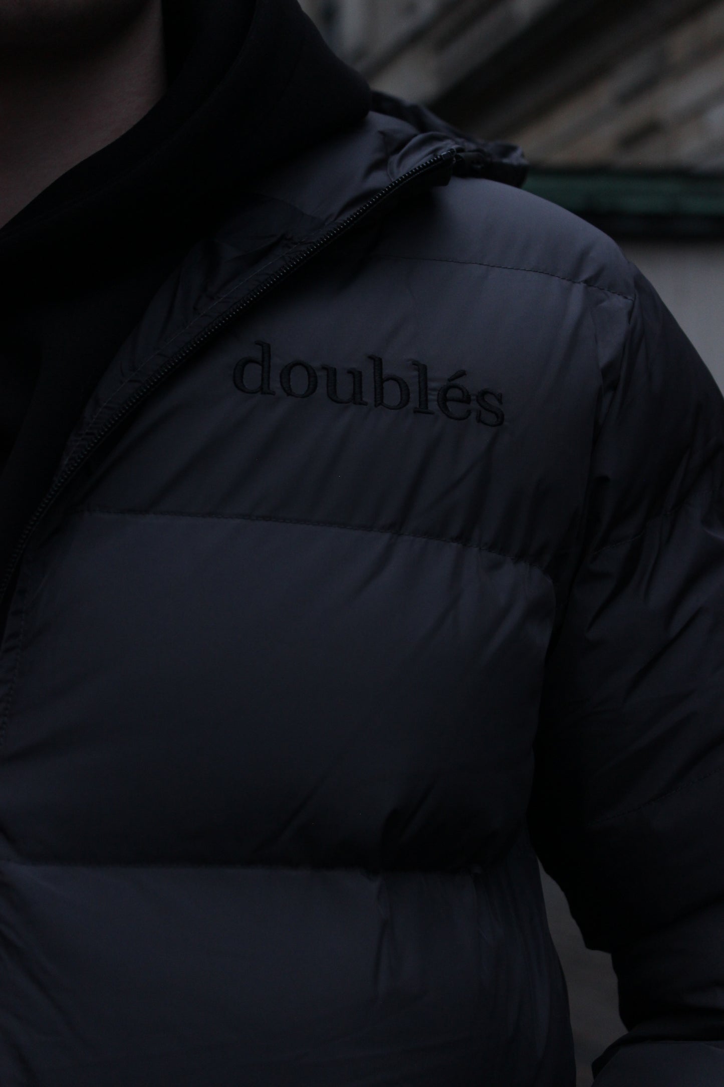 Winterjacket with Logo - Grey