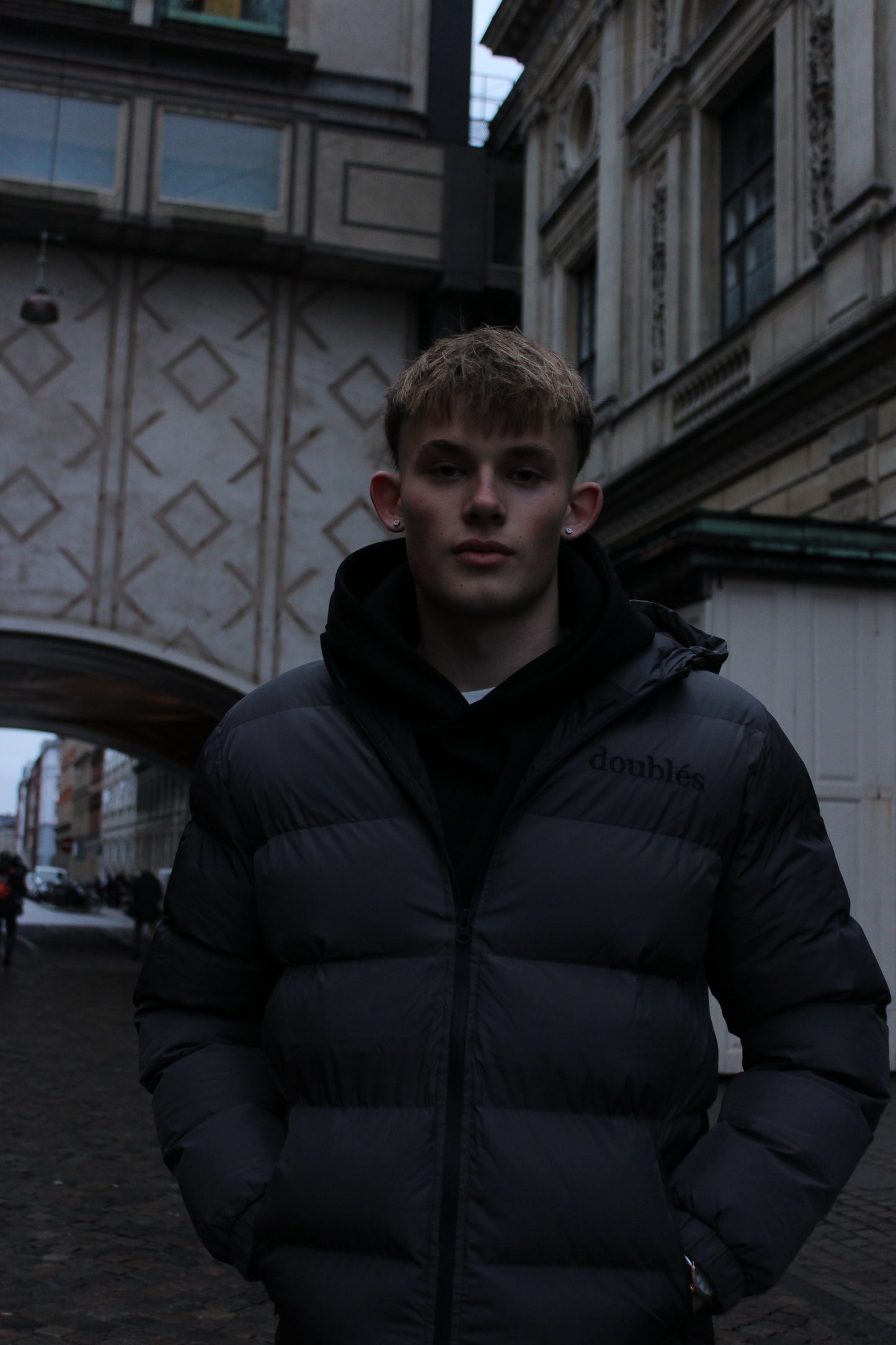 Winterjacket with Logo - Grey