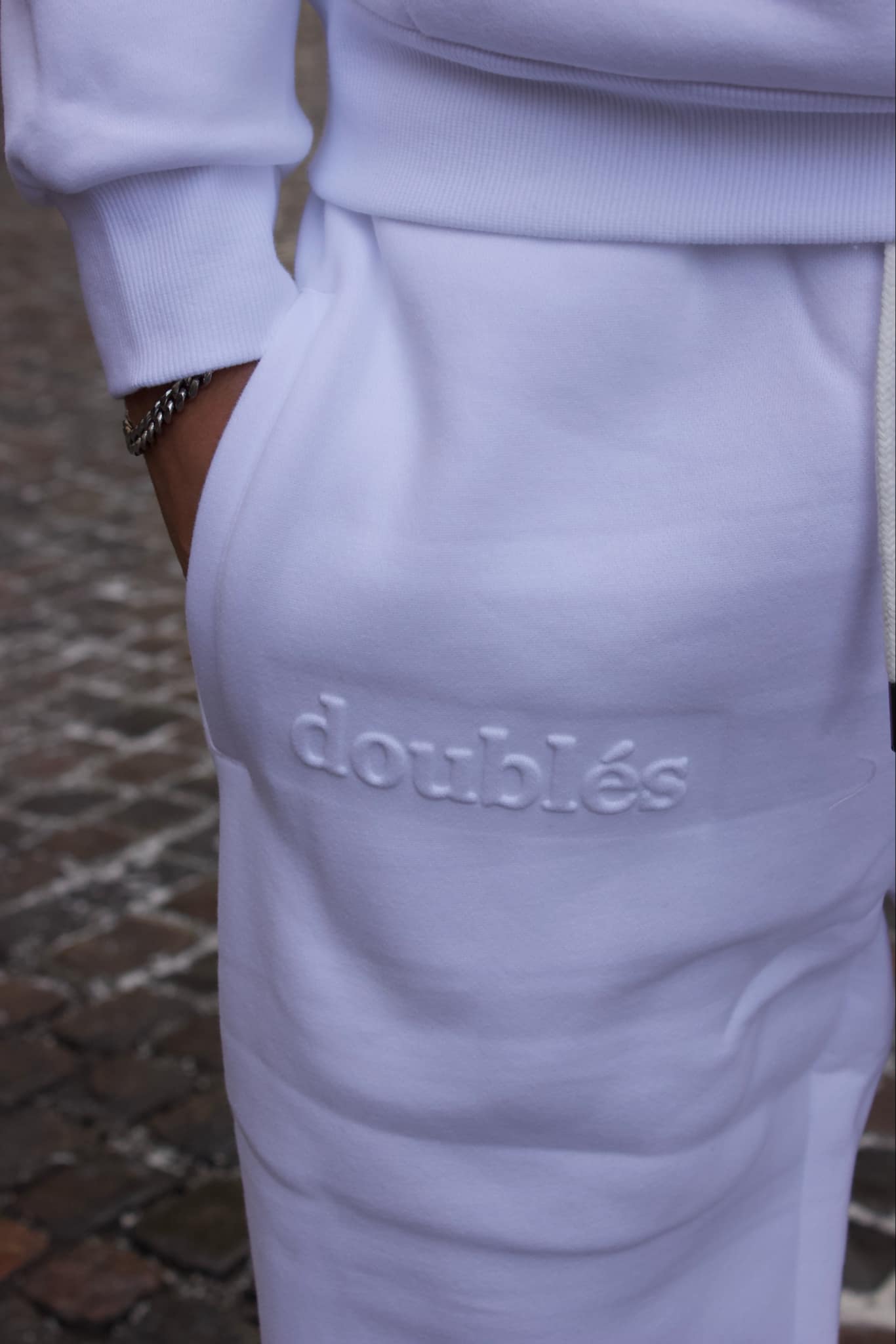 Joggingset (Pants & Hoodie) - White