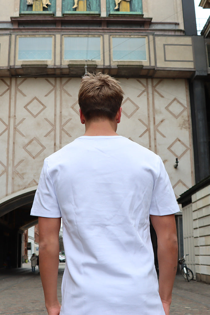 Regular T Shirt with Heart - White