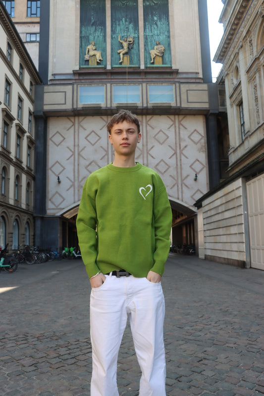 Soft Knit Striktrøje - Grøn