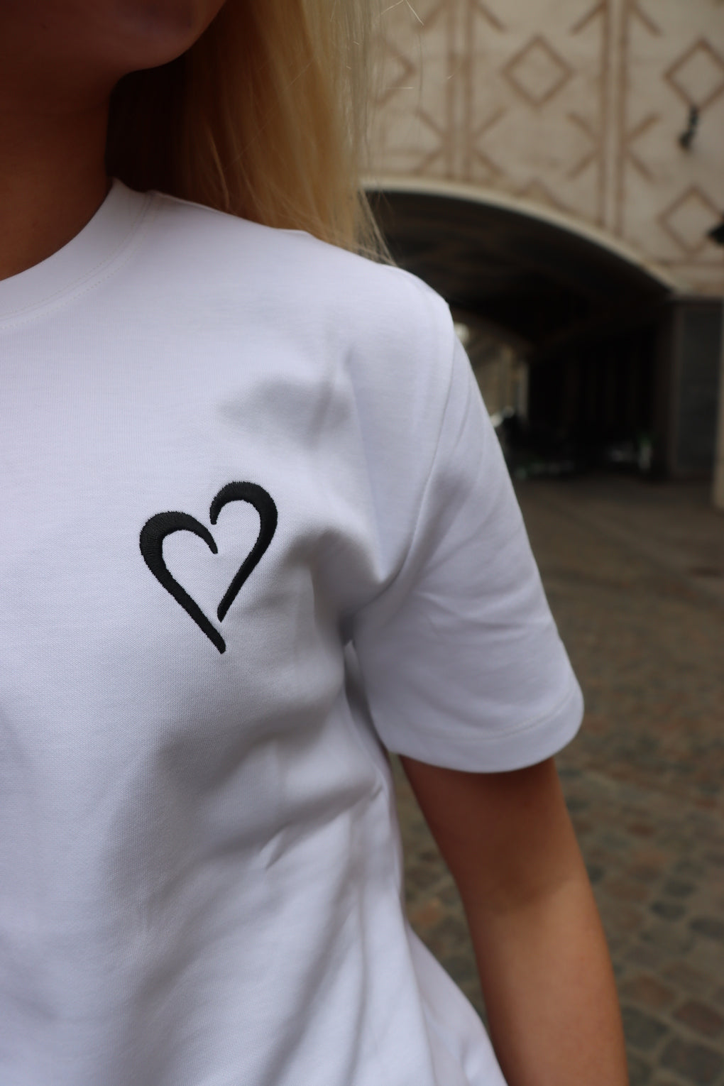 Heavyweight T Shirt til Kvinder - Hvid