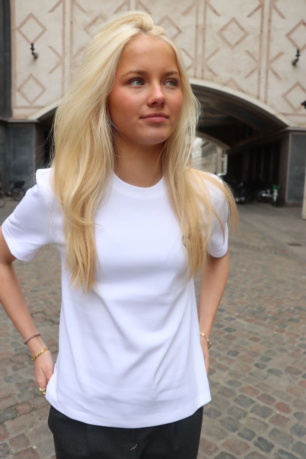 Heavyweight T Shirt til Kvinder - Hvid