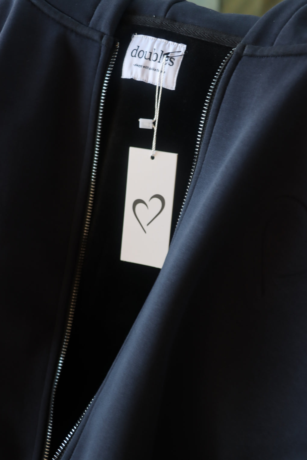 Cloud Zip Hoodie - Mørkeblå
