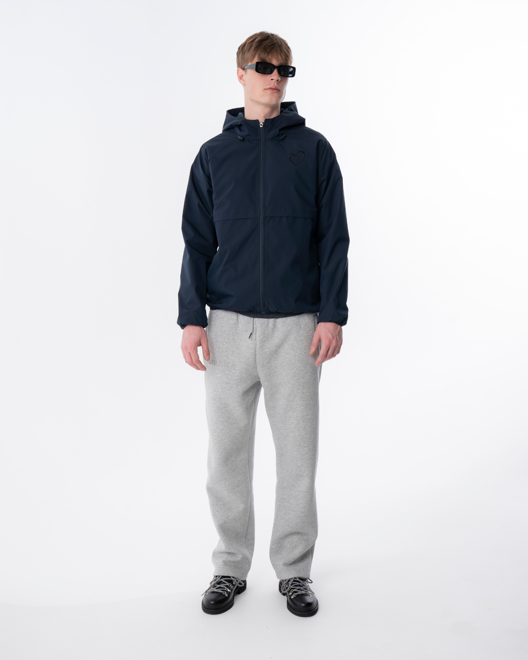 Windjacket with Back Logo - Dark Blue