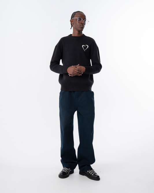 Soft Knit Sweater - Black