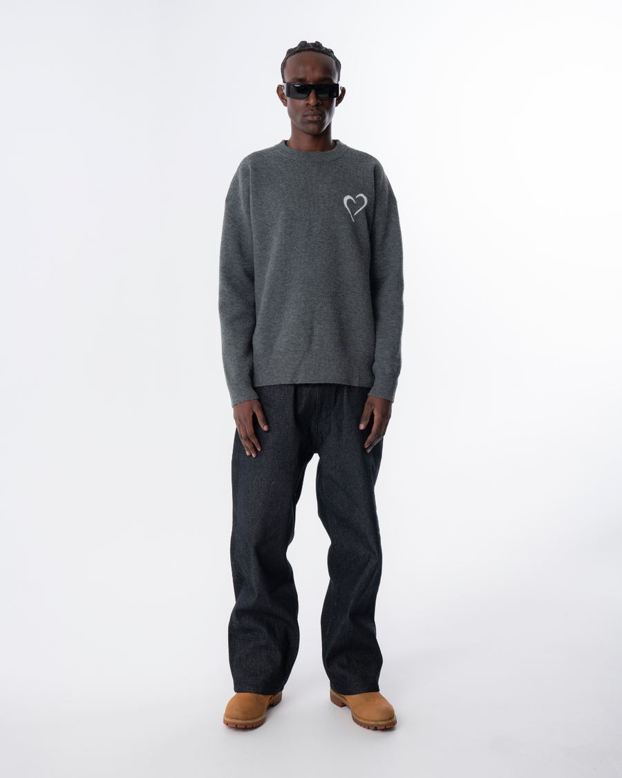 Soft Knit Sweater - Grey