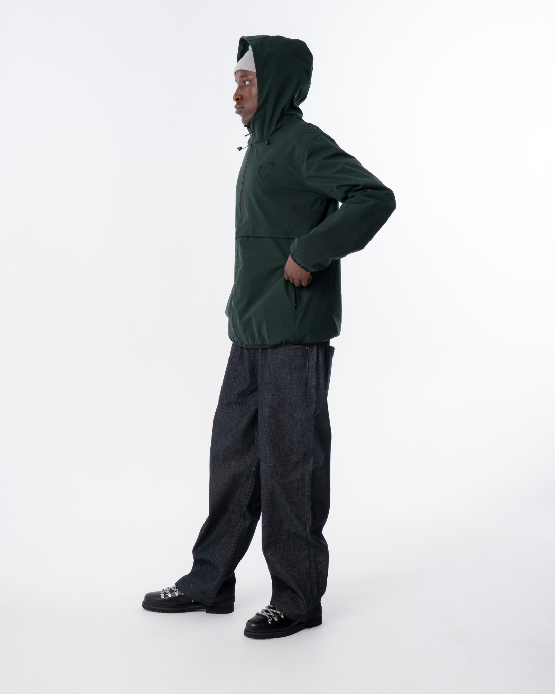 Windjacket with Heart - Green