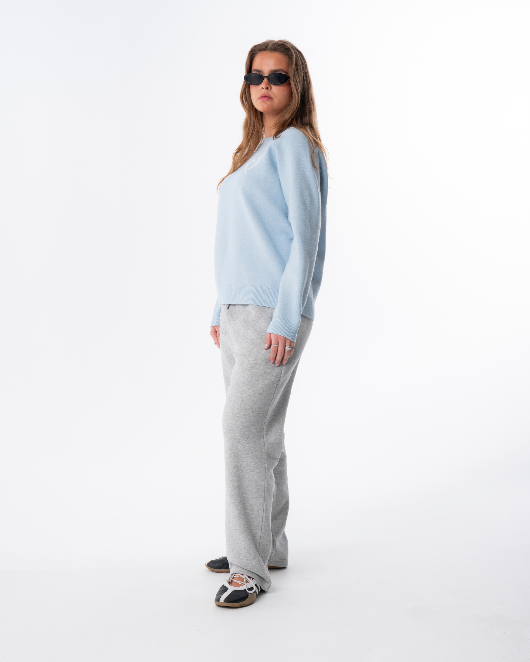 Soft Knit Striktrøje til Kvinder - Lyseblå