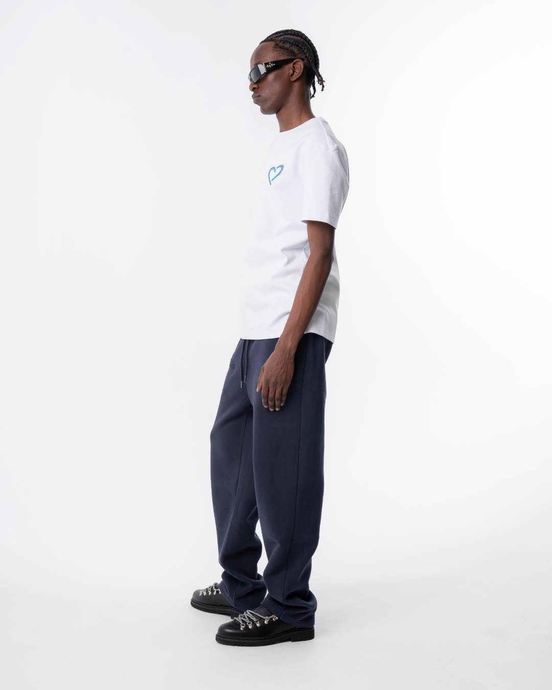 Embossed Jogging Pants - Dark Blue