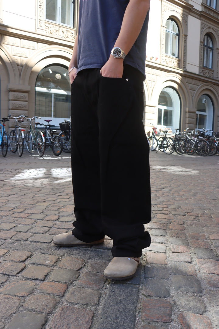 Baggy Denim Jeans - Sort