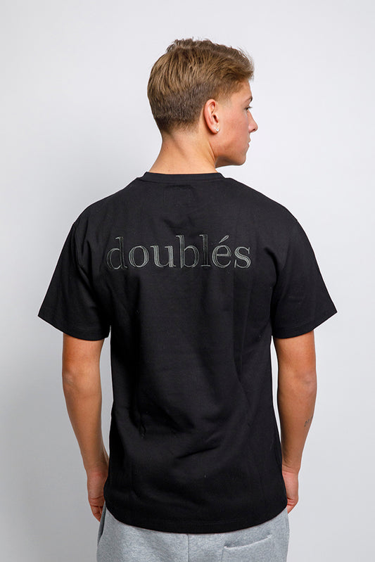 Heavyweight T-Shirt with Back Logo - Black