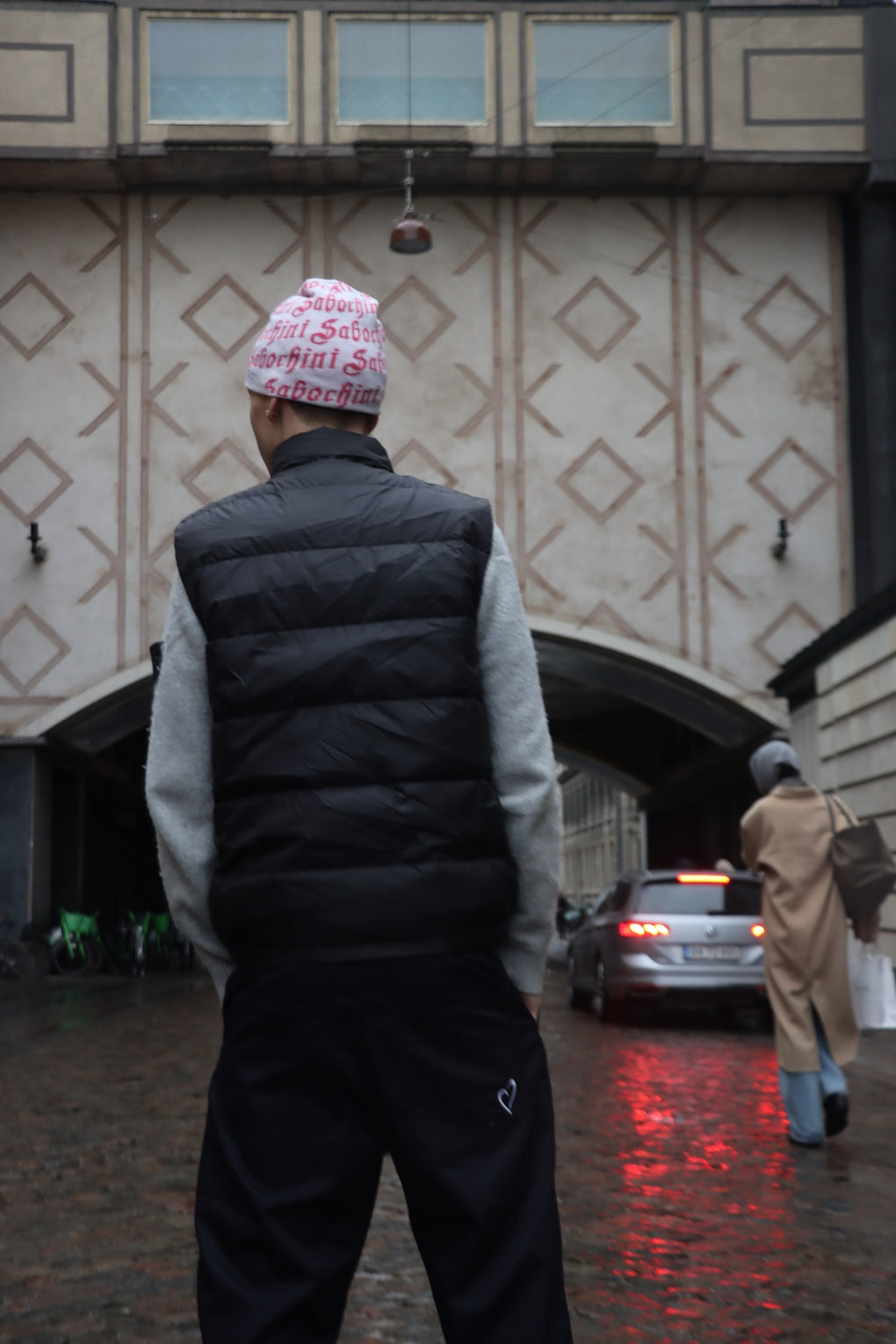 Vest med Hjerte - Sort